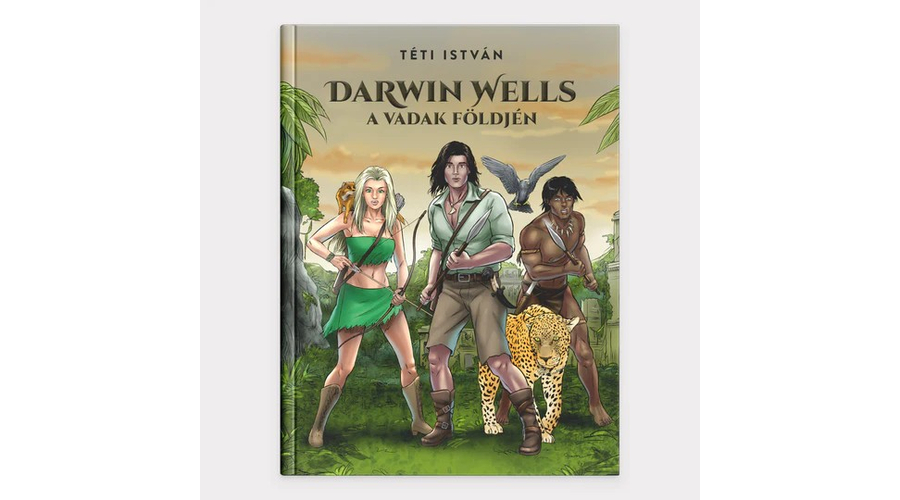 Darwin Wells a Vadak földjén - könyv, keményfedeles, 272 oldal - Téti István
